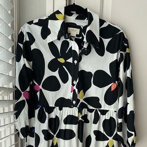 ❤️ Anthropologie Maeve Bettina Tiered Shirt Dress XS